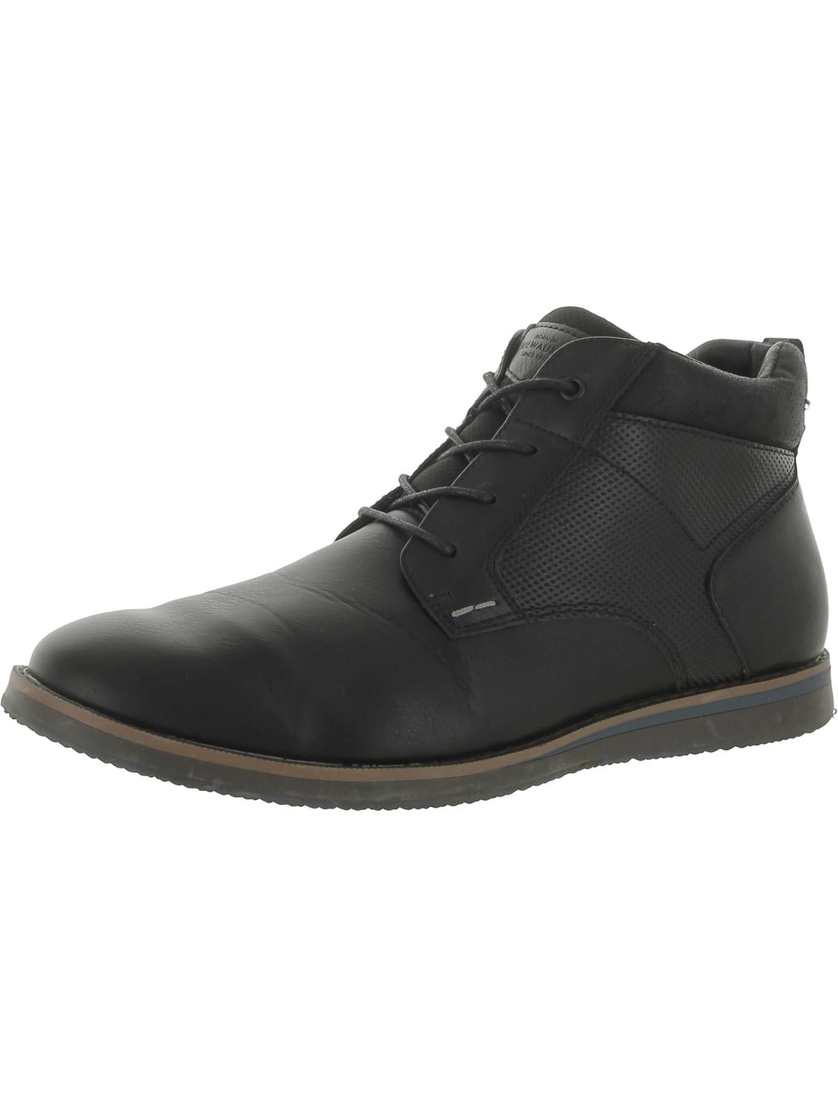 Nunn Bush Mens Faux Leather Comfort Insole Ankle Boots 