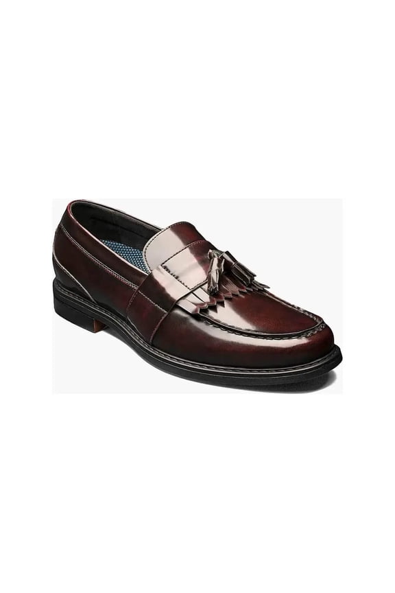 Mens Keaton Kiltie Tassel Loafer Slip On 12 Burgundy Polished