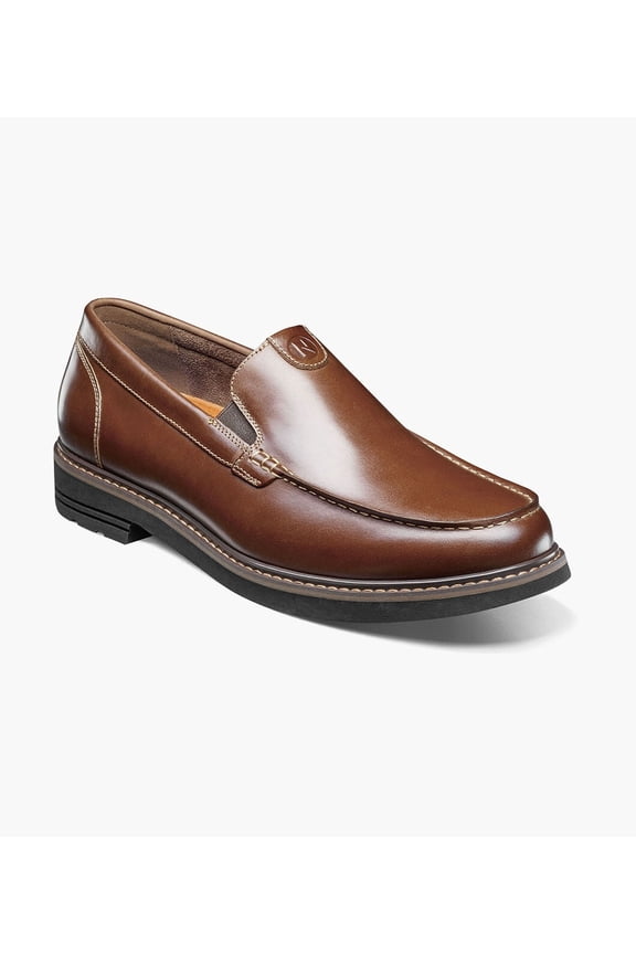 Mens Owen II Moc Toe Venetian Loafer Lightweight and Comfortable Slip-On Cognac 10 M