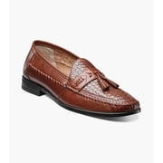 Nunn Bush Strafford Mens Woven Tassel Loafer, Cognac, 8