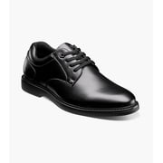 Nunn Bush Wade Work Mens Plain Toe Oxford, Black, 10