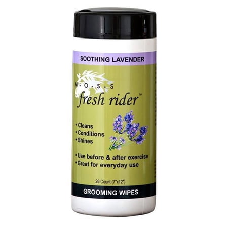 Nunn Finer 853 Moss Grooming Soothing Wipes - Lavender, 26 per Container
