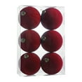 thumbnail image 1 of NuoCaiYun 3.15-Inch 6Pcs Christmas Balls, Velvet Balls Ornaments for Christmas Tree Baby Shower Girls First Christmas Decorations Birthday Party, 1 of 6