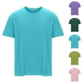 thumbnail image 1 of NuoCaiYun Cotton Tops Men'S Summer Casual Loose Short Sleeved Round Neck T-Shirt Solid-Color, 1 of 5