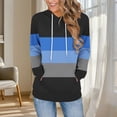 thumbnail image 1 of NuoCaiYun Hoodies Women'S Color Blocked Fashionable Loose Casual Long Sleeve Pocket Hooded Sweatshirt Tops, 1 of 6