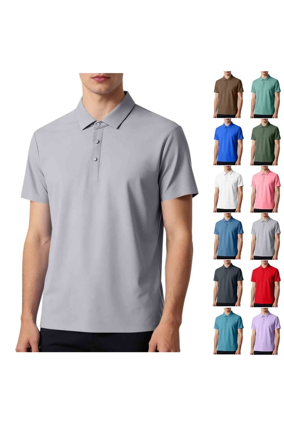 Men Big and Tall Quick Dry Tshirt Short Sleeve Golf Shirts Regular Fit Work Shirt Casual Gym Athletic T-Shirts