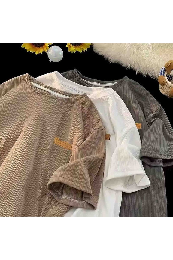 Men's Big and Tall Shirts Crew Neck Short Sleeve Shirt Plus Size Pullover Summer Casual Athletic Running Workout T-Shirts