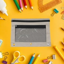 NuoCaiYun Pencil Case, Storage, Organization, Pencil Pouch 3 Ring, Zipper Pouches Case Binder Cosmetic Bag