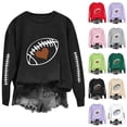 thumbnail image 1 of NuoCaiYun Polyester Long-Sleeve Tops Women'S Rugby Print Fashionable Oversized Casual Regular-Sleeve Sweatshirt, 1 of 6