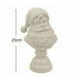 thumbnail image 1 of NuoCaiYun Santa Bust Christmas Tabletop Decoration, 9.8 Inch White Resin Holiday Figurine, Vintage Santa Claus Statue for Mantel, Shelf, Entryway & Elegant Festive Home Decor Gift, 1 of 6