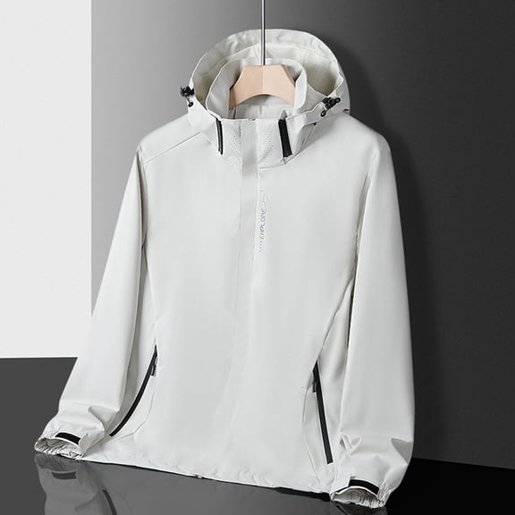 NuoCaiYun Women'S Waterproof Rain Jacket with Hood Windproof Lightweight Outdoor Raincoat for Hiking Skiing