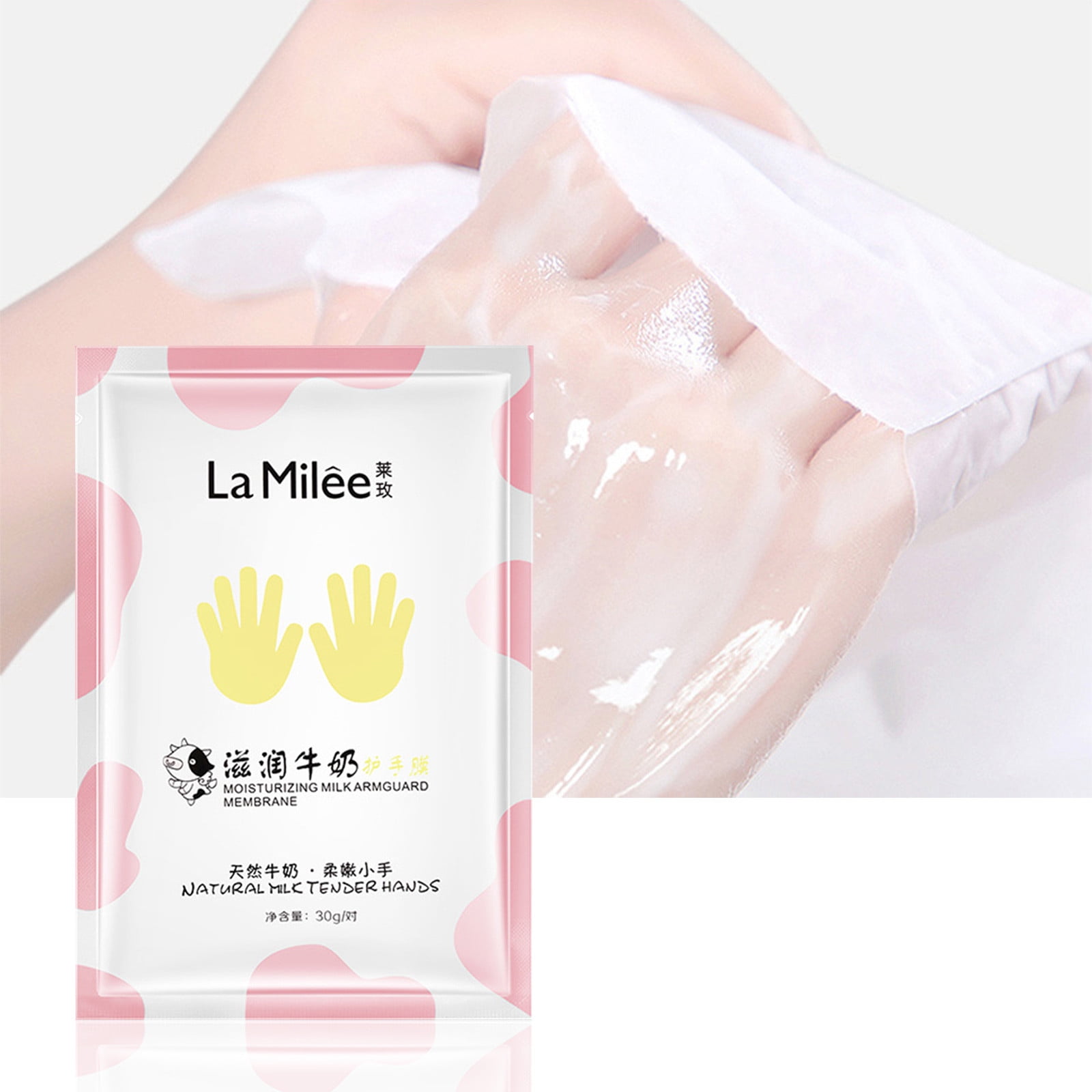 NuoWeiTong Hand Masks Moisturizing Glove,Milk Hand Mask Moisturizing Moisturizing Skin Tender