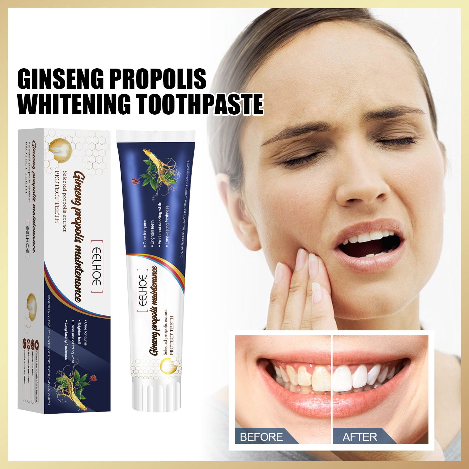 NuoWeiTong Parodontax Toothpaste,Ginseng Propolis Whitening Toothpaste