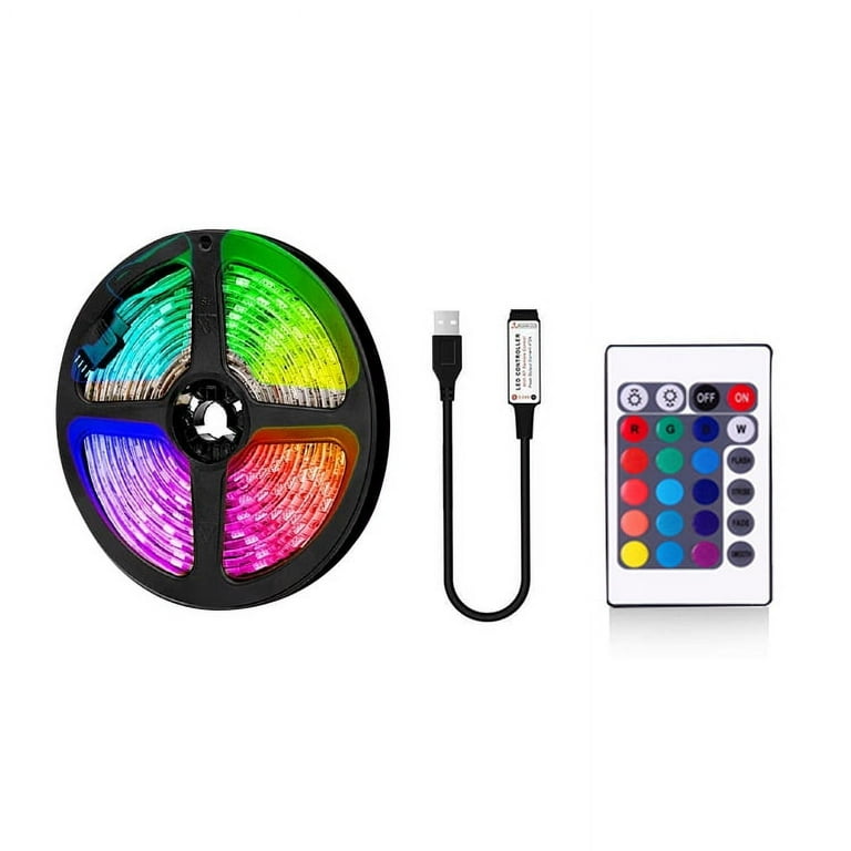 Nuolin 3M IR24 key infrared remote control lamp with decorative USB lamp with set 5V soft lamp strip RGB lamp with color TV background lamp with Walmart