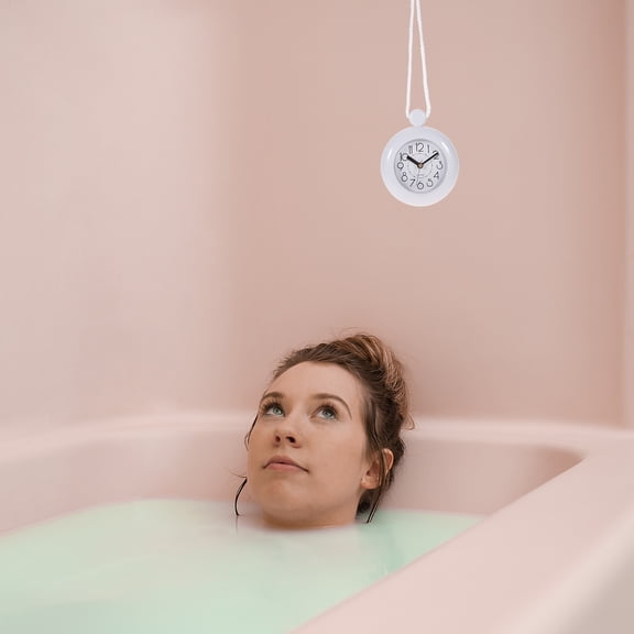 Nuolux Vintage Style Silent Wall Clock, Small Non-Ticking Decorative Hanging Clock for Bathroom and Kitchen