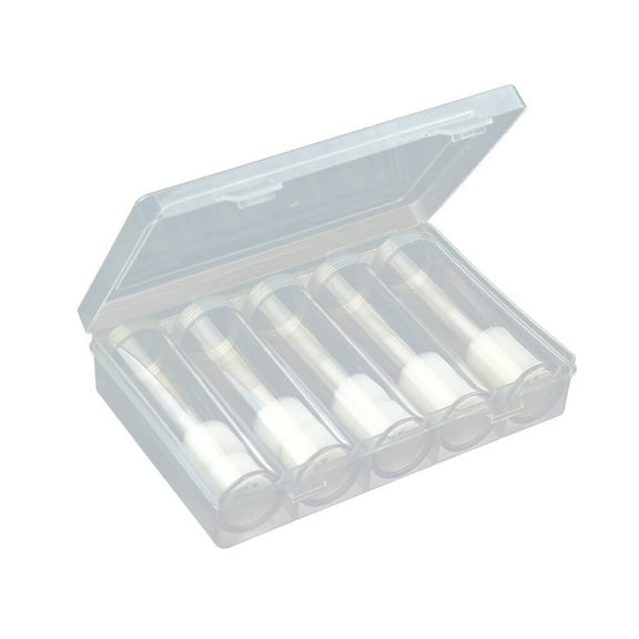 Nuolux Coin Tubes Holders Plastic Holder Collectors Storage Container Quarters  Collecting Containers Pennies
