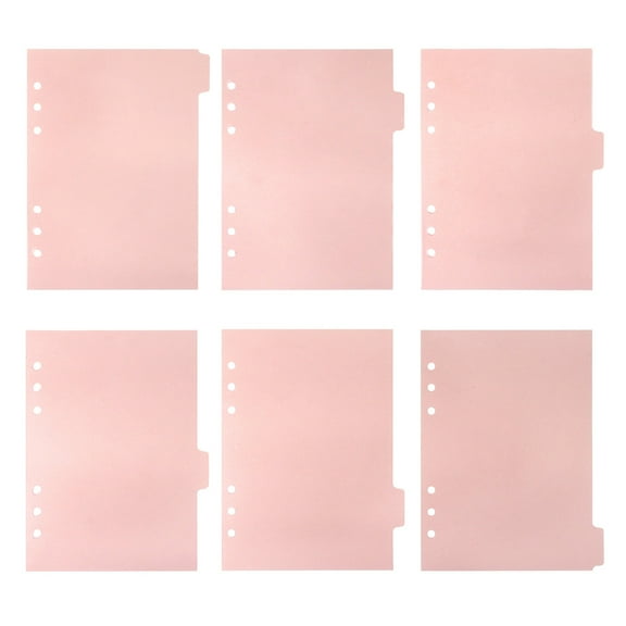 Nuolux Dividers Binder Tabs Divider Separators Binders Book Cards Indexing Ring 6 Professional Insertable Colored File Folder