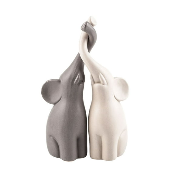 Tineasur elephant pair Ceramic Assorted Color 2 Pairs