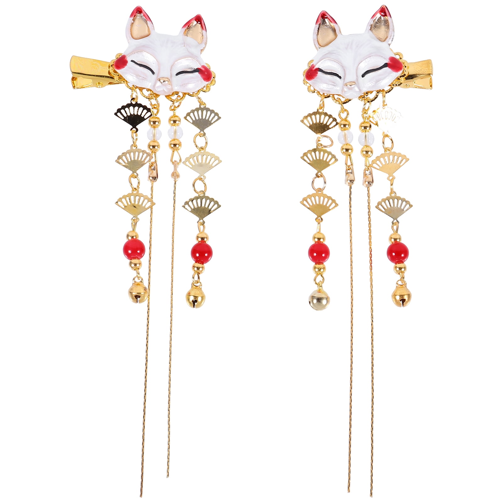 Nuolux Hair Clip Chinese Clips Fox Hanfu Tassel Pin Japanese Barrettes