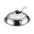 thumbnail image 1 of Nuolux Universal Stainless Steel Lid Cover for Frying Skillet Wok Dome Cooking Replacement Basting Griddle, 1 of 6
