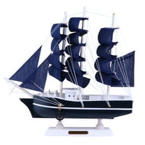 Nuolux Sailboat Model Ship Wooden Nautical Sailing Boat Decor Ornament Beach Decoration Figurine Miniature Models Decorations