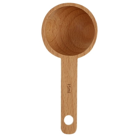 Nuolux Wooden Measuring Scoop Ladle for Tea Coffee Condiments Kitchen Espresso Dipper