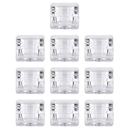 Nuolux Travel Jar Makeup Jars Cosmetics Containers Lotion Pot Shampoo Storage Clear Sampletoiletry Container Creams Size Empty