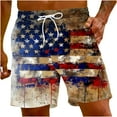 thumbnail image 1 of Nuoqisi Independence Day Men's American Flag Print Swim Trunks Drawstring Board Shorts Beach Shorts with Pockets 2026, 1 of 4