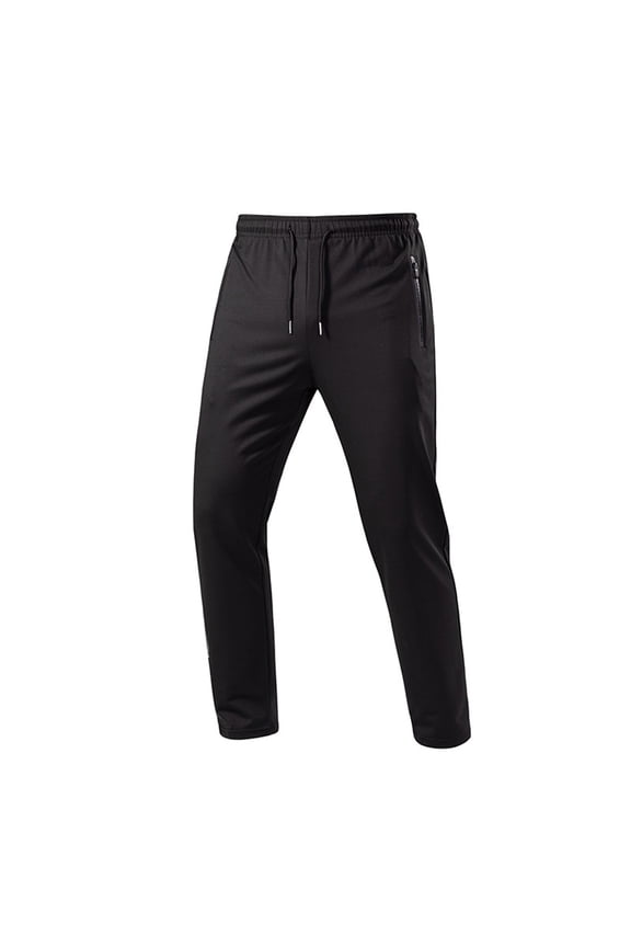 Man Fashion Casual Solid Color Comfy Summer Drawstring With Pockets Pants Black M
