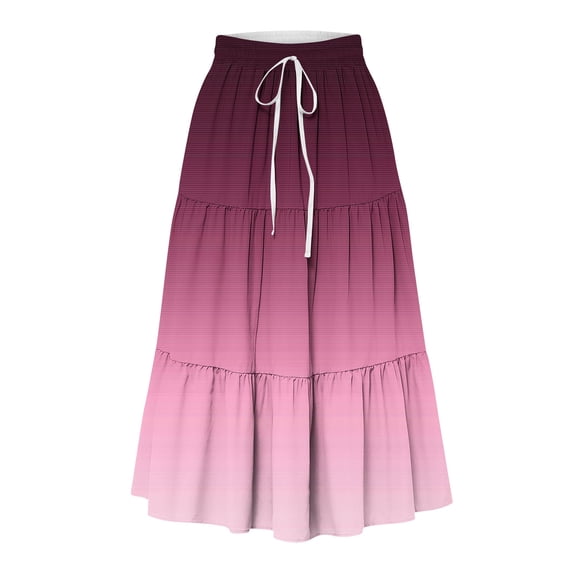 Nuoqisi Maxi Skirts for Women High Waist Renaissance Skirt Long Skirt with Pockets