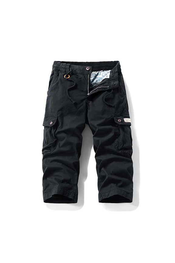 Men's Lightweight Multi Pocket Casual Cargo Shorts,Outdoor Twill Camo Shorts with Zipper Pockets(No Belt)