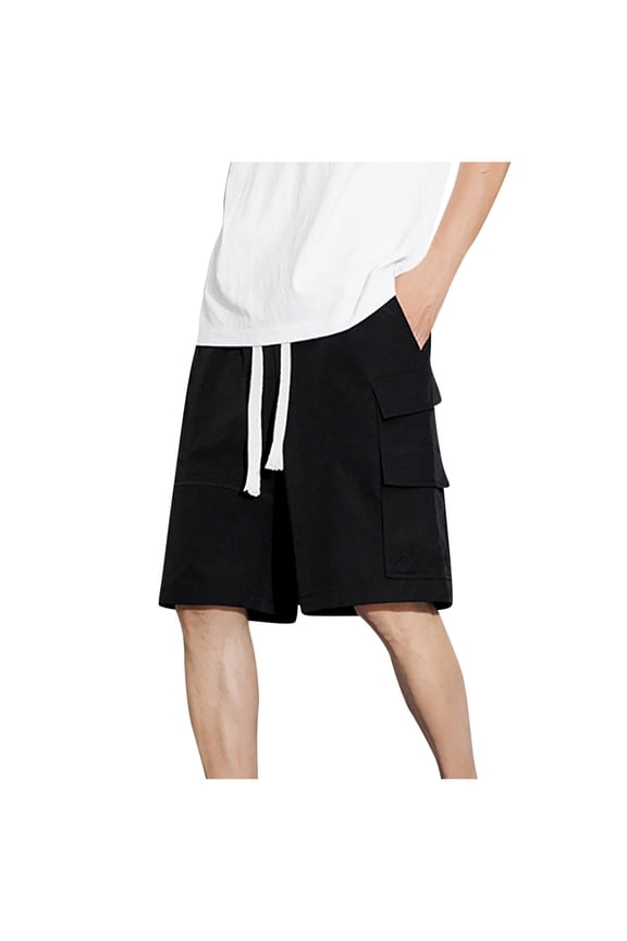 Men's Side Pocket Casual Shorts - Simple Design Shorts for Everyday Wear and Relaxed Outings