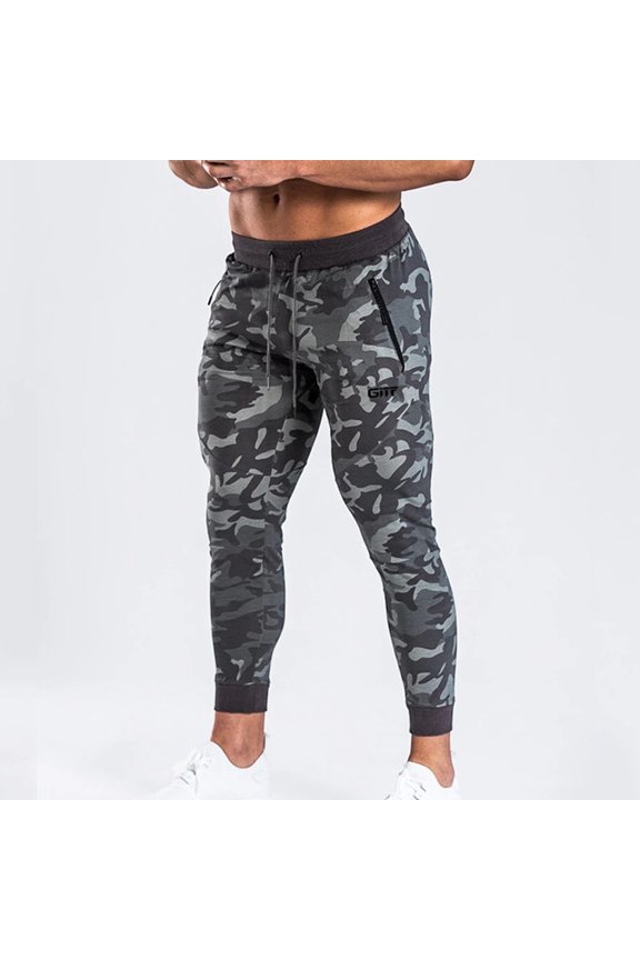 Men's Spring Summer Fashion Casual Sport Running Training Slim Fit Long Pants Breathable Performance Trousers for High Intensity Training and Summer Sports