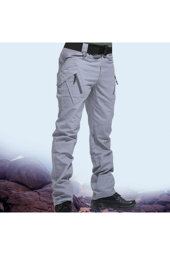 Men's Stretch Tactical Cargo Pants, Durable & Lightweight Ripstop Work Pants, Outdoor Hiking Pants for Men