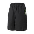 thumbnail image 1 of Nuoqisi Men's Summer Casual Solid Color Quick-Dry Track Shorts with Drawstring and Zipper Pockets - Lightweight Athletic Bottoms for Running, 1 of 8