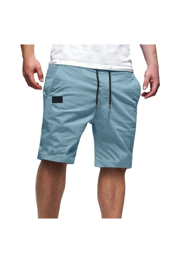 Men's Summer Lightweight Casual Fashion Comfort Mesh Cargo Beach Shorts - Modern Style Shorts with Textured Fabric for Seasonal Outings