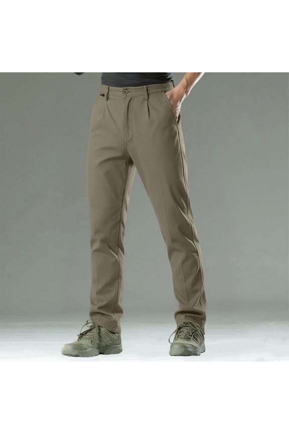 Mens Colorblock Heavy Duty Work Pants Multi Pocket Button Zipper for Outdoor Job Contractor Warehouse Industrial