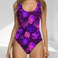 thumbnail image 1 of Nuoqisi One Piece Swimsuit Tummy Control Bathing Suit for Women Print Slimming Swim Suit Modest Push Up Swimwear, 1 of 4