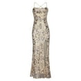 thumbnail image 1 of Nuoqisi Summer New Women's Western Sexy Fashion Sequin Floor-Length Elegant Slit Banquet Evening Gown - Dramatic Formal Silhouette with Sparkling Detail for Red Carpet Events, 1 of 4