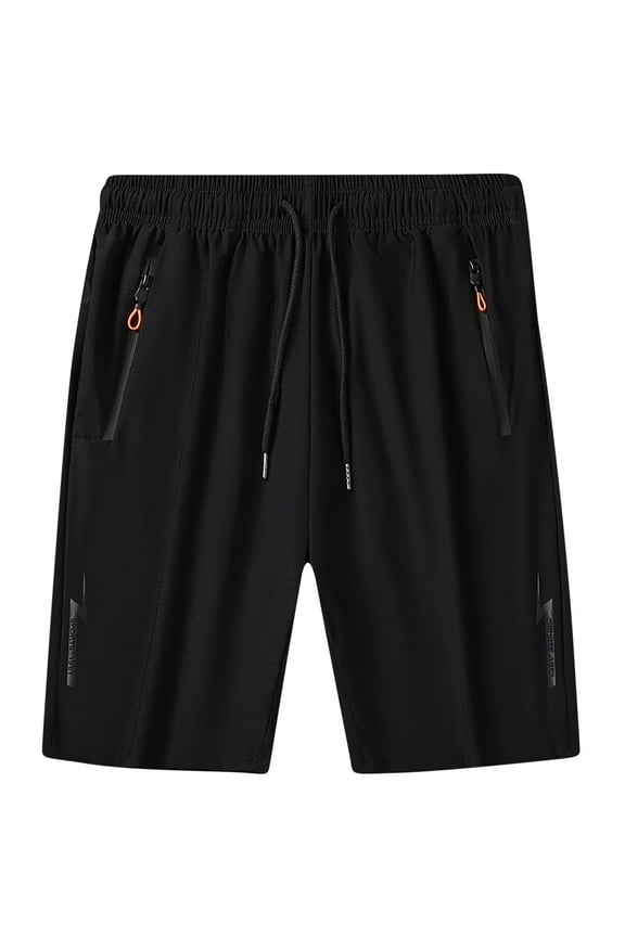 Summer Swim Trunks Board Shorts for Mens Bathing Suit Swimwear with Zipper Pockets Drawstring No Liner Quick Dry for Beach Swimming