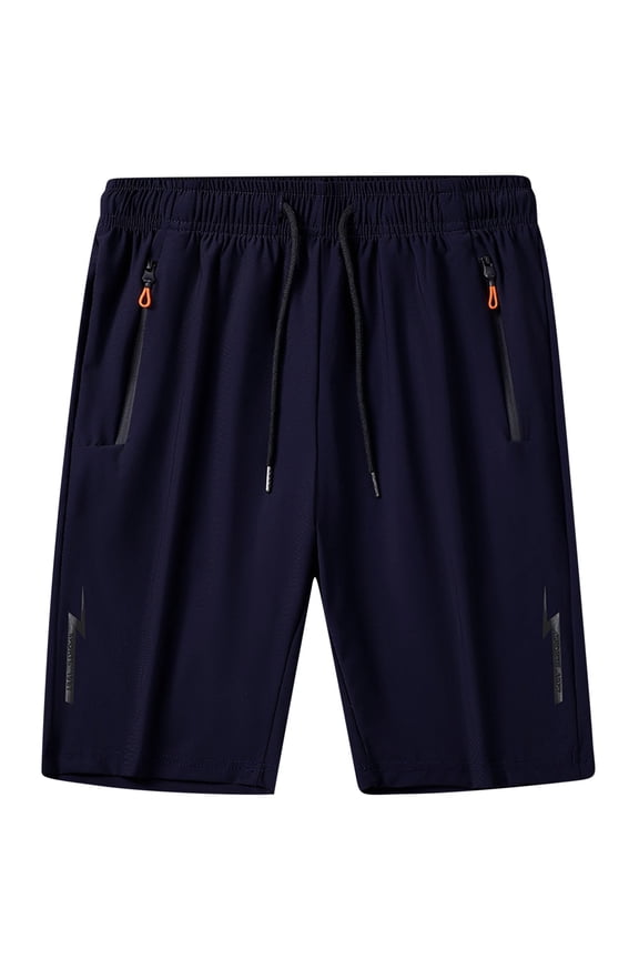 Summer Swim Trunks Board Shorts for Mens Bathing Suit Swimwear with Zipper Pockets Drawstring No Liner Quick Dry for Beach Swimming