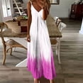 thumbnail image 1 of Nuoqisi Summer Women's V Neck Spaghetti Strap Racerback Sleeveless Maxi Dresses, 1 of 5