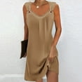 thumbnail image 1 of Nuoqisi Swimsuit Coverup for Women Scoop Neck Sleeveless Sheer Beach Dresse Vacation Bathing Suit Cover Up, 1 of 5