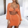 thumbnail image 1 of Nuoqisi Two Piece Skirt Set Shirt and Skirt Set for Women Going Out Sets Club Outfits Cute 2 Piece Sets Fashion Rave Mini Skirt, 1 of 8