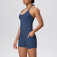 thumbnail image 1 of Nuoqisi Two Piece Workout Sets For Women Tank Top Matching High Waist Booty Lifting Shorts Gym Yoga Active Wear Outfits with Pockets, 1 of 5