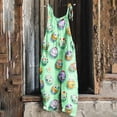 thumbnail image 1 of Nuoqisi Women Casual Jumpsuits Summer Sleeveless Loose Jumpsuit Shoulder Strap Adjustable Long Pants Rompers with Pockets, 1 of 5