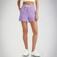thumbnail image 1 of Nuoqisi Women Quick Drying Loose Ribbed Drawstring Shorts Moisture Wicking Pockets Home Sleep Casual Gym Workout Running, 1 of 7