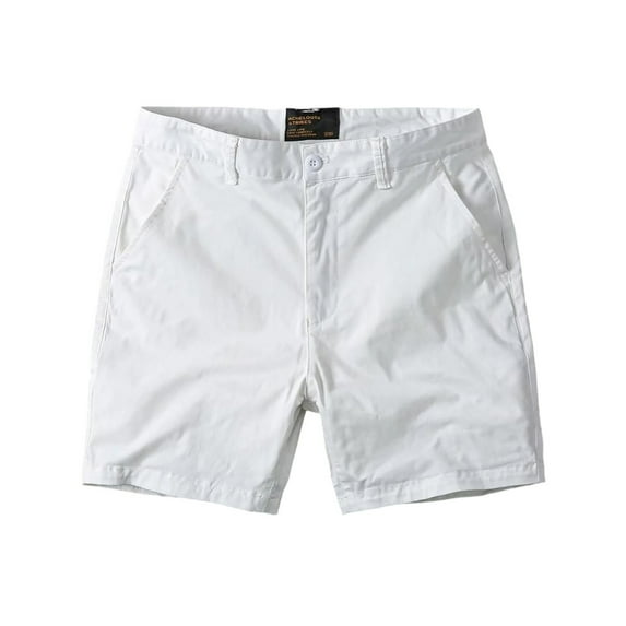 Nuoqisi Women's Classic-fit Like Cotton Casual Shorts Elastic Waistband with Multi-Pocket Daily Wear Walking Summer Outfit