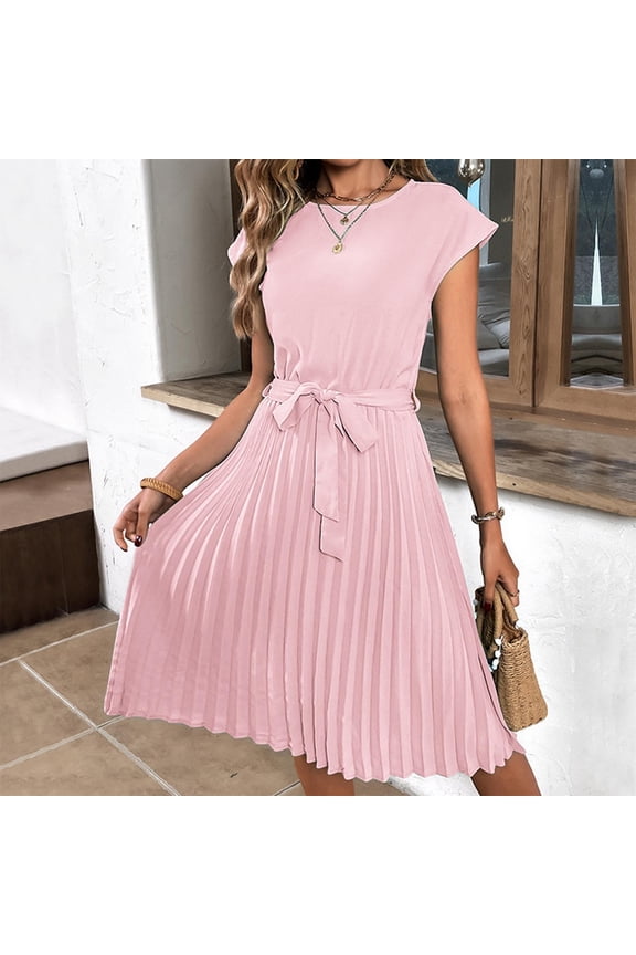 Women's Cocktail Dresses, Formal Wedding Guest Modest Church Vintage Tea Party Midi Evening Dress 2026