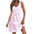 thumbnail image 1 of Nuoqisi Women's Pocket Casual Summer Printed Beach Dress - Functional Tank Silhouette with Vibrant Pattern for Seaside Outings and Vacation Comfort, 1 of 4